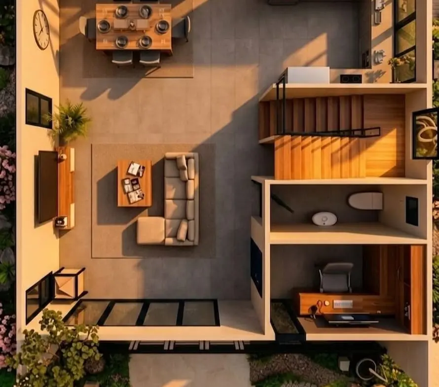 Hikaru Garden Villas Ground Floor Plan