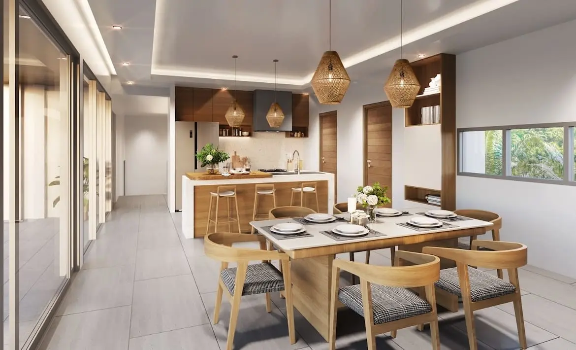 Koh Samui Sea View Property In Choeng Mon Dining