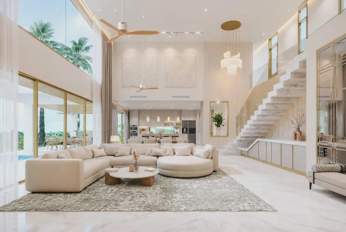 Ban Tai Sea View Villa living