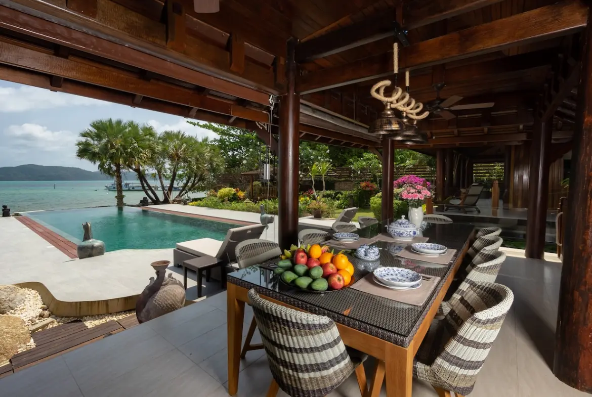 Beachfront Property For Sale In Koh Samui Covered Terrace