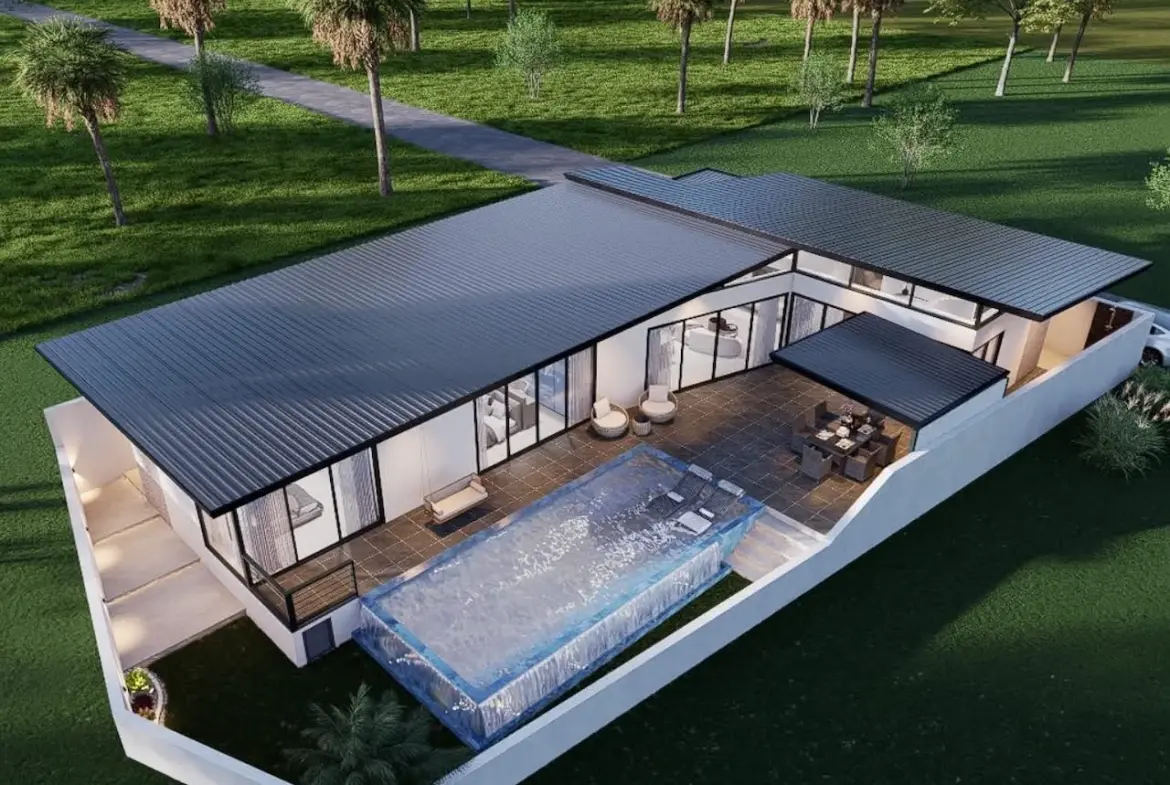 Maenam Villa Project Exterior Rendering