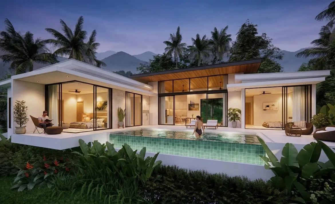 Sawasdee Villas Night Render