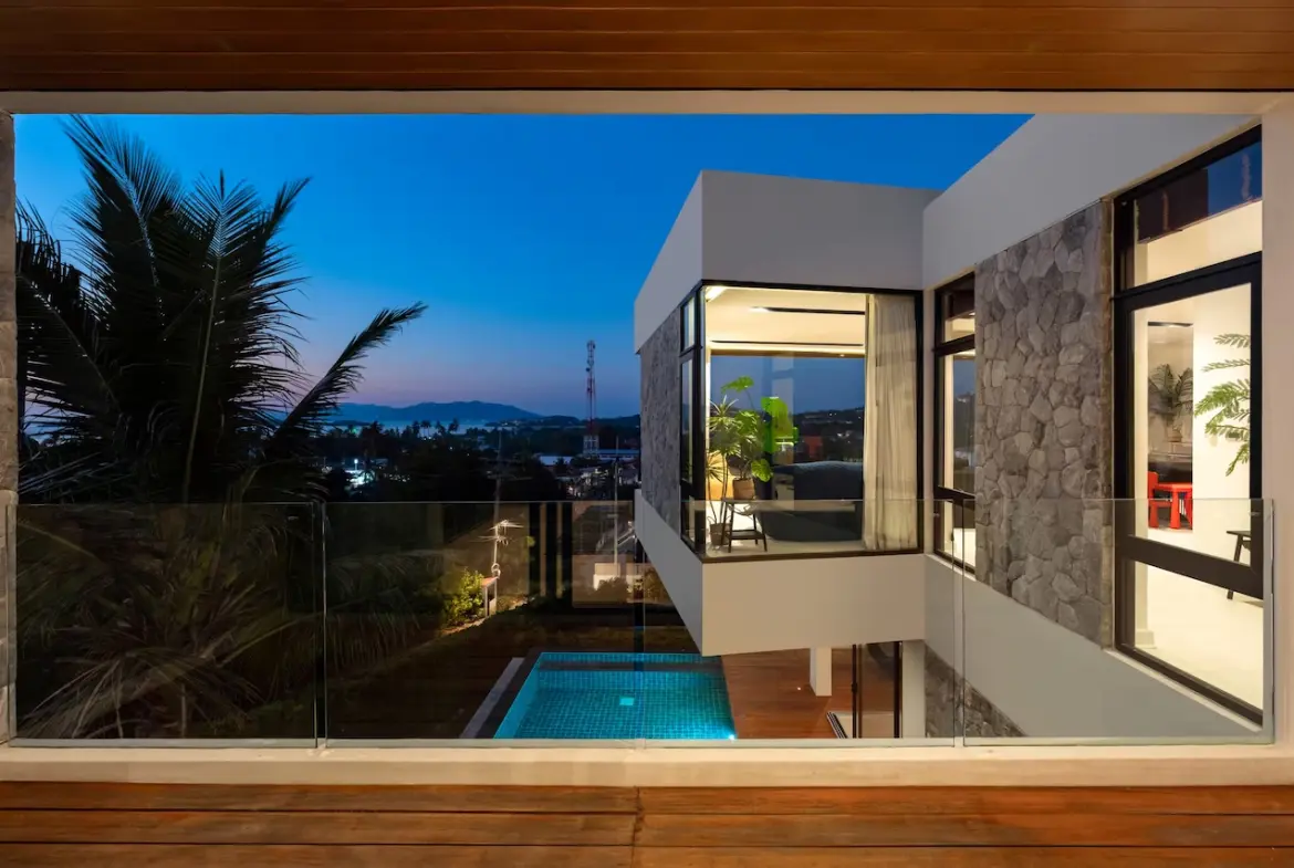 The Bay Villa View Night