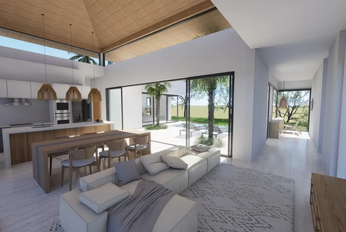 Bocami Villas Bangrak Living Area