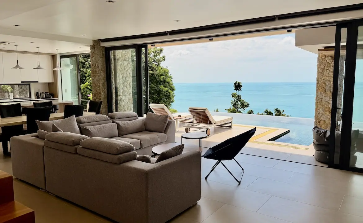 Chaweng Noi Sea View Property Living Area