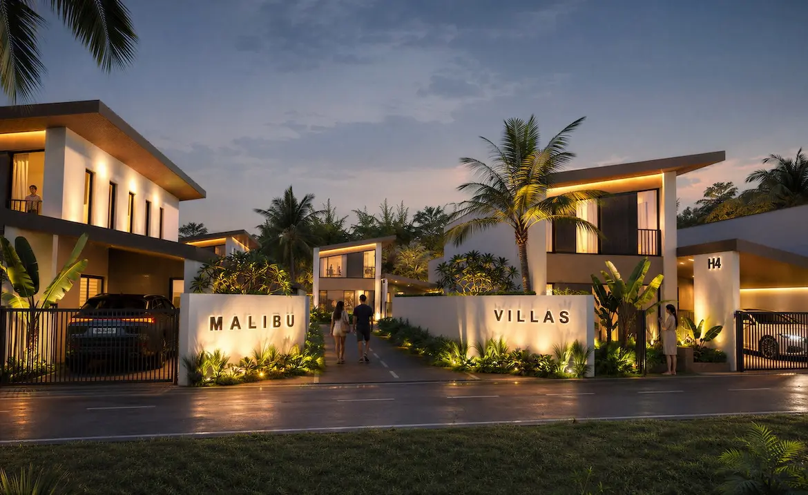 Malibu Villas Entrance