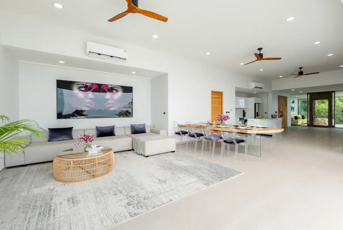 Samui Longterm Villa Rental living area