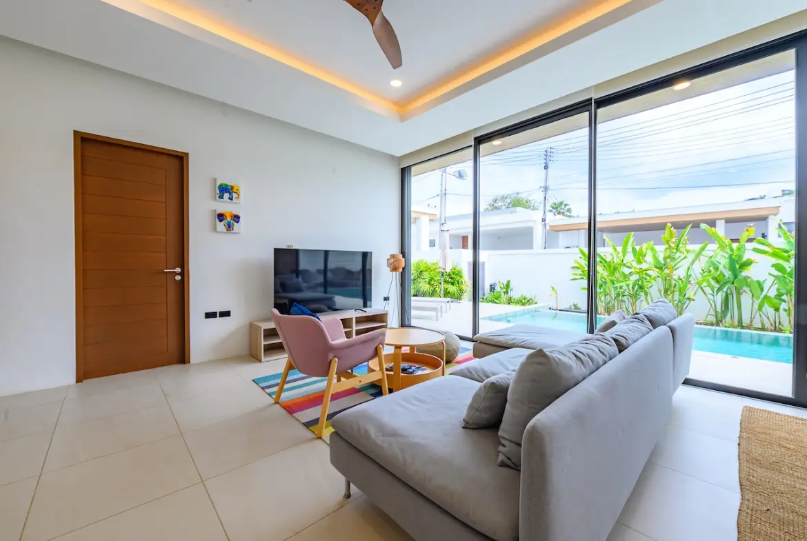 Bophut 2-Bed Pool Villa Lounge