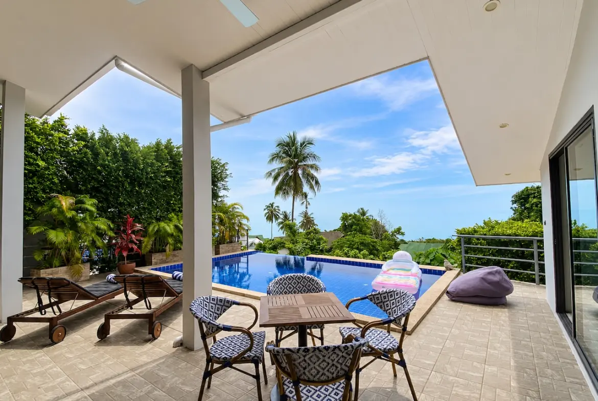 Chaweng Noi Sunrise Villa Covered Terrace