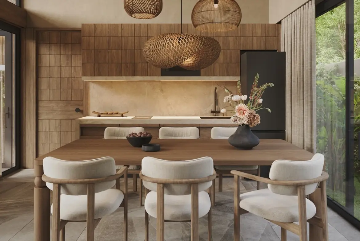 Hidden Lotus Villas In Maenam Kitchen