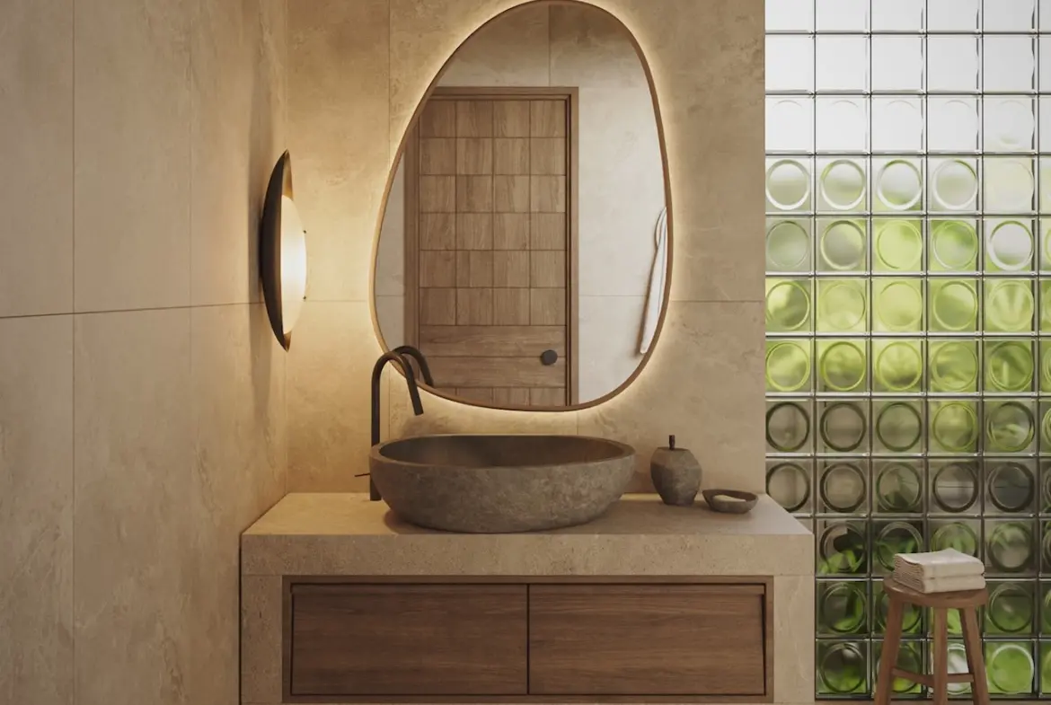 Hidden Lotus Villas In Maenam Bathroom