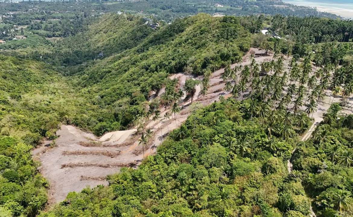 Koh Samui Sea View Land Parcel Aerial Image