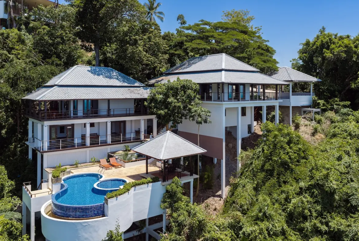Koh Samui Villa In Laem Yai Aerial