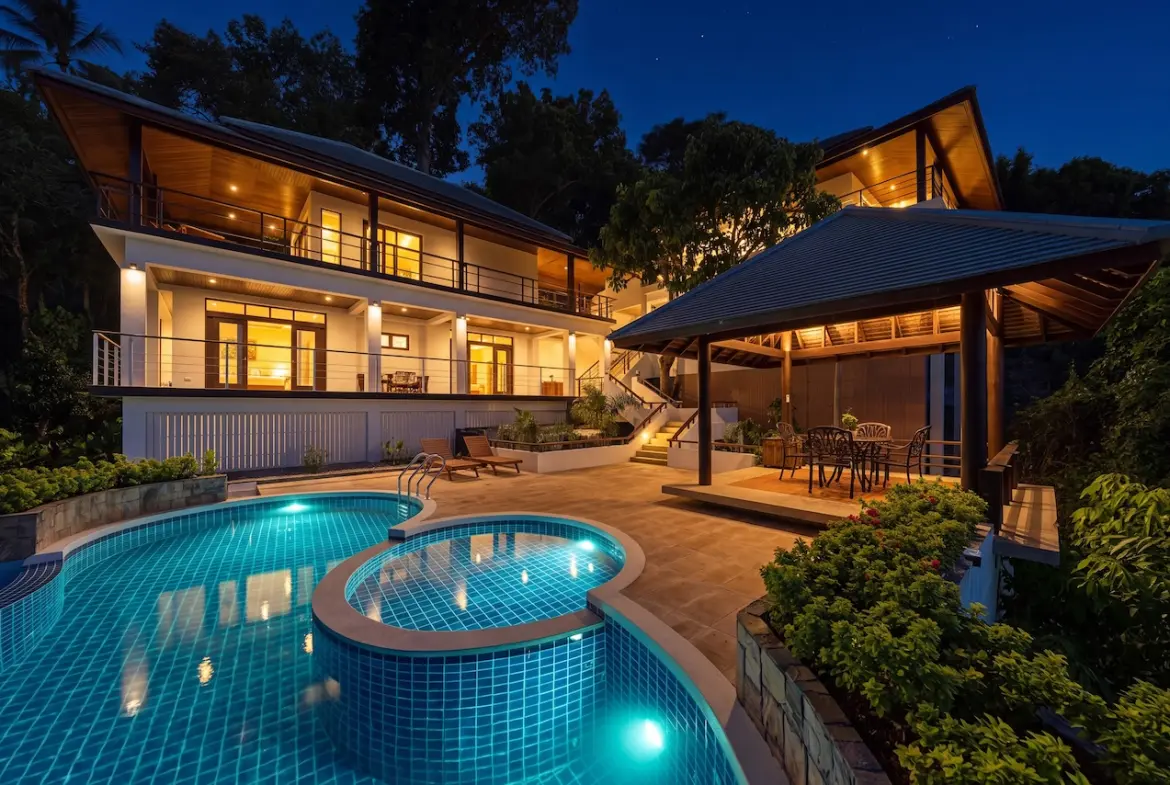 Koh Samui Villa In Laem Yai Exterior Night