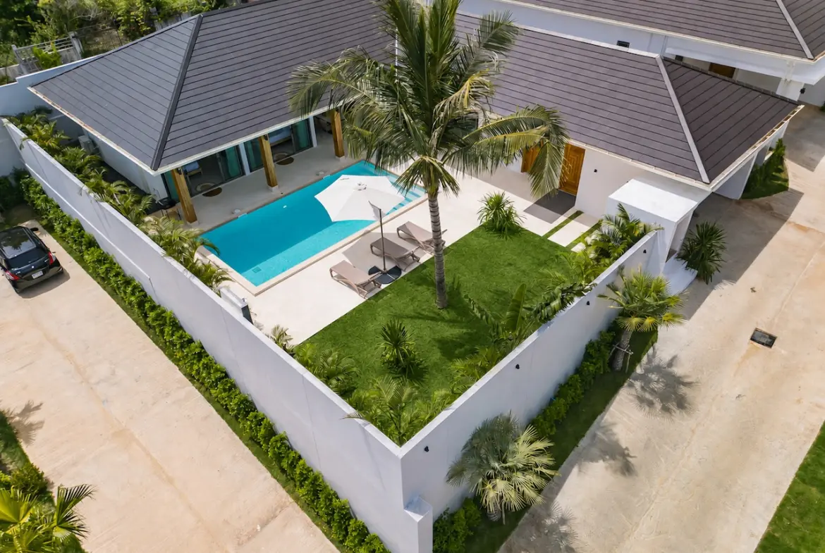 Lamai Modern Contemporary Villa Aerial