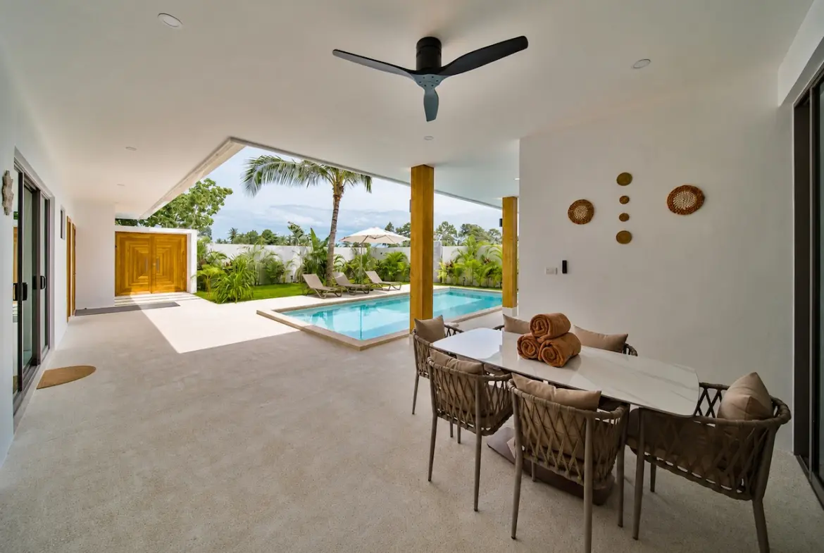 Lamai Modern Contemporary Villa Outdoor Covered Seating