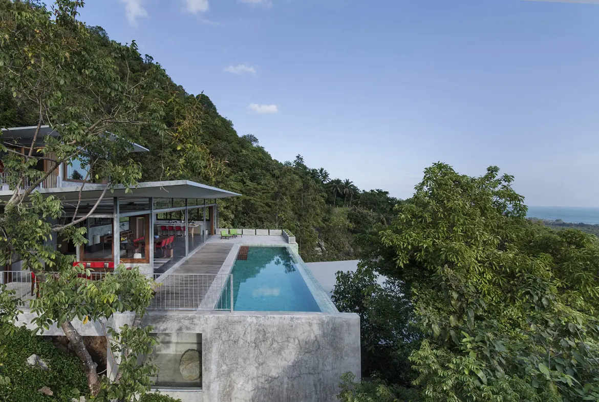 Luxury Koh Samui Villa For longterm Rent Aerial Exterior