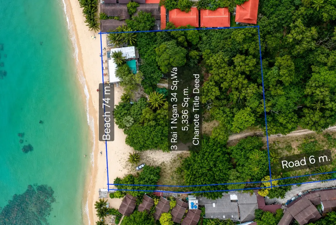 Maenam Beach Plot Aerial