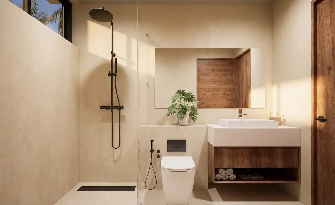 Sacarat Beach 3-Bedroom Villas Bathroom