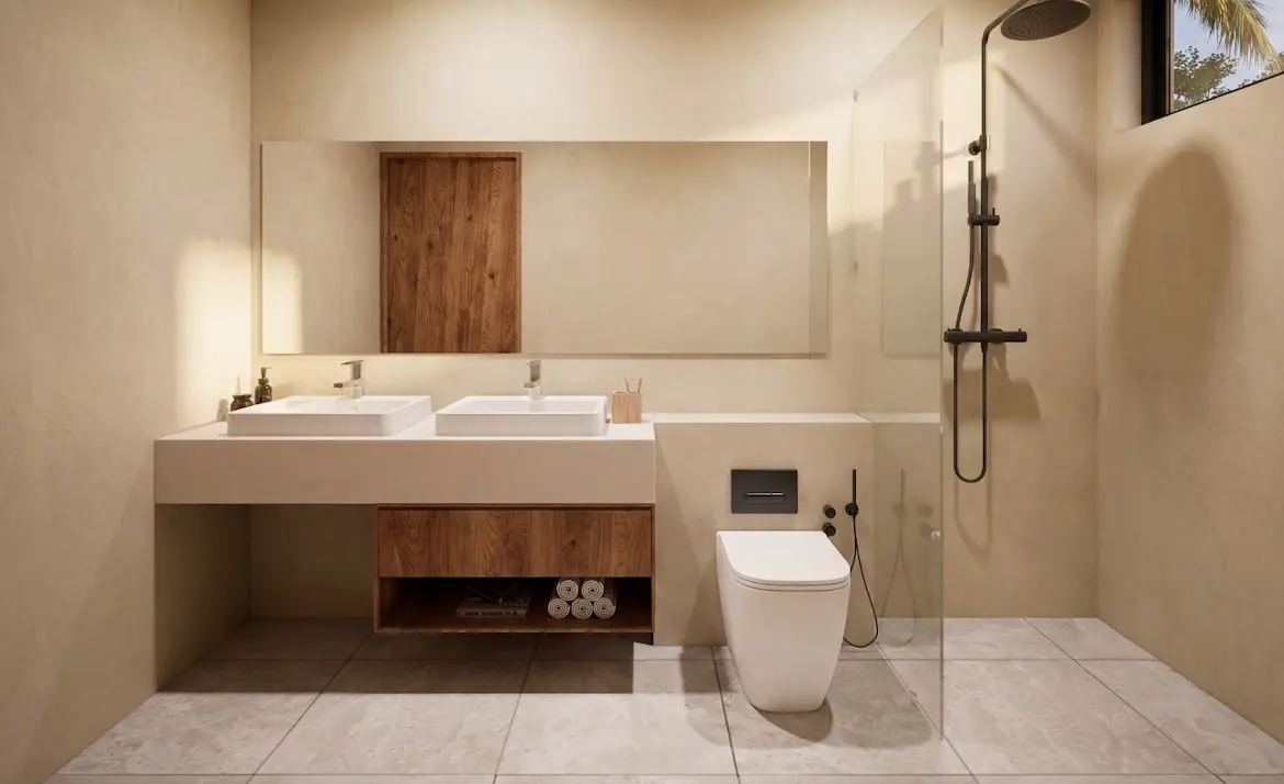 Sacarat Beach 3-Bedroom Villas Bathroom