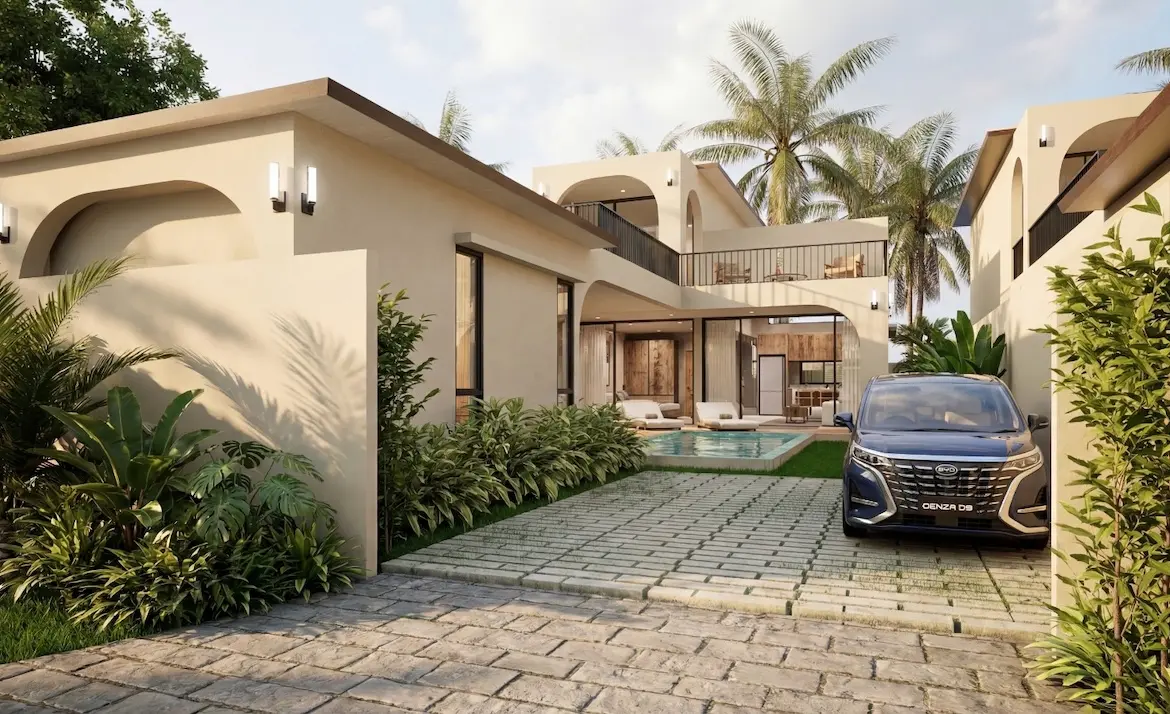 Sacarat Beach 3-Bedroom Villas Parking