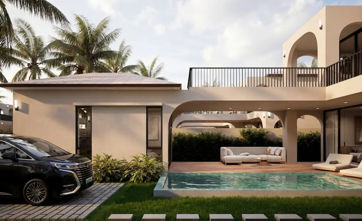 Sacarat Beach 3-Bedroom Villas Swimming Pool