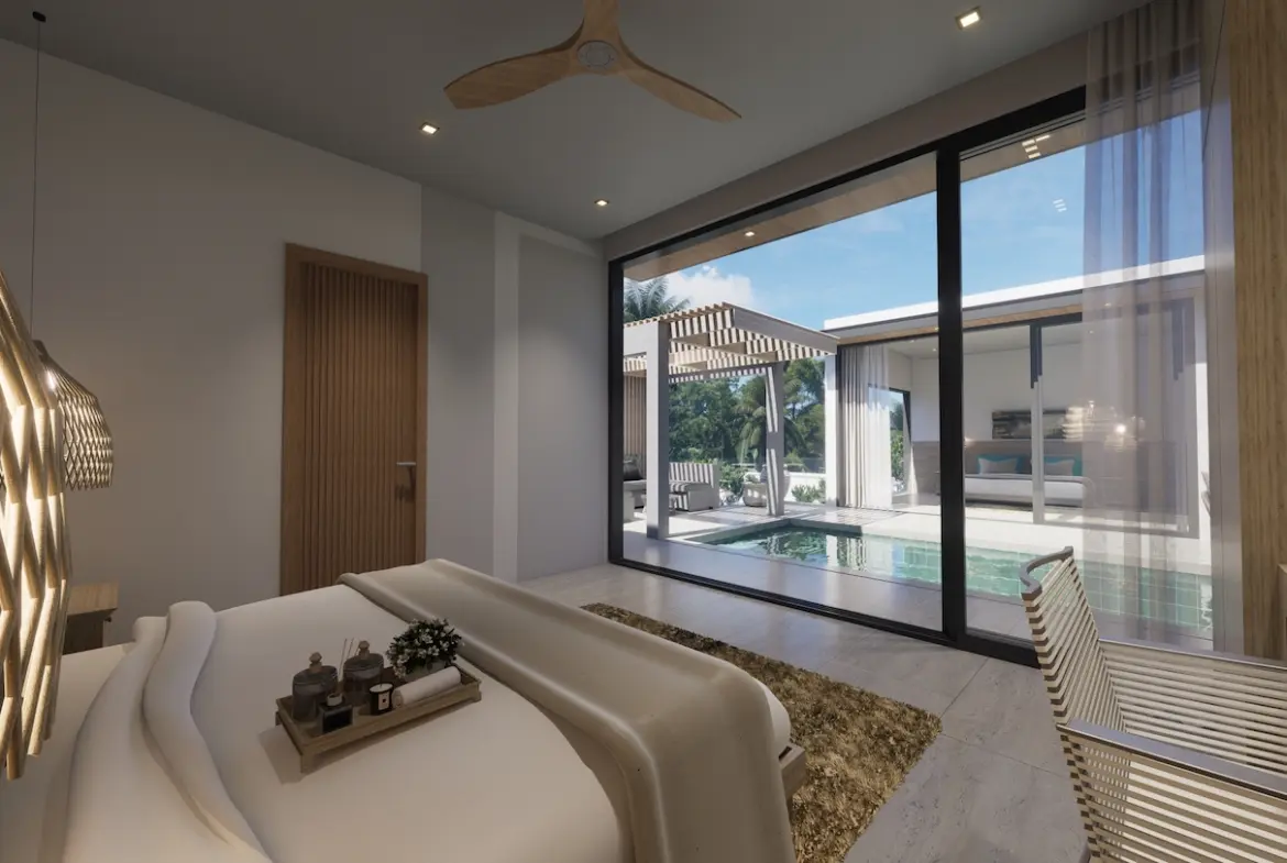 Samui Golf Luxury Villas Type D bedroom view