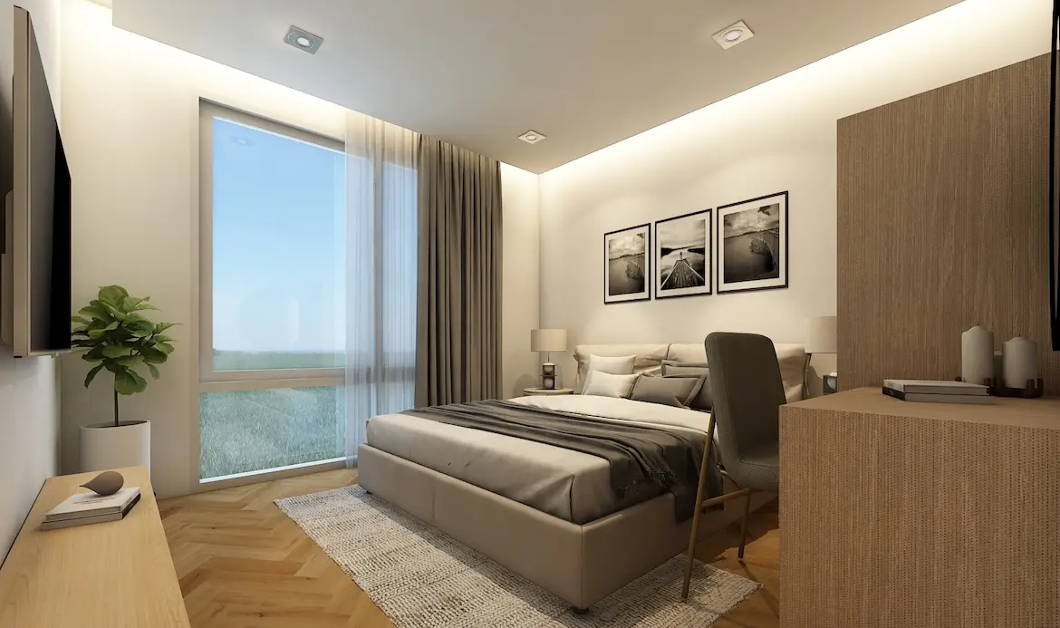 The Boon Two-Bed Condo Apartments Bedroom