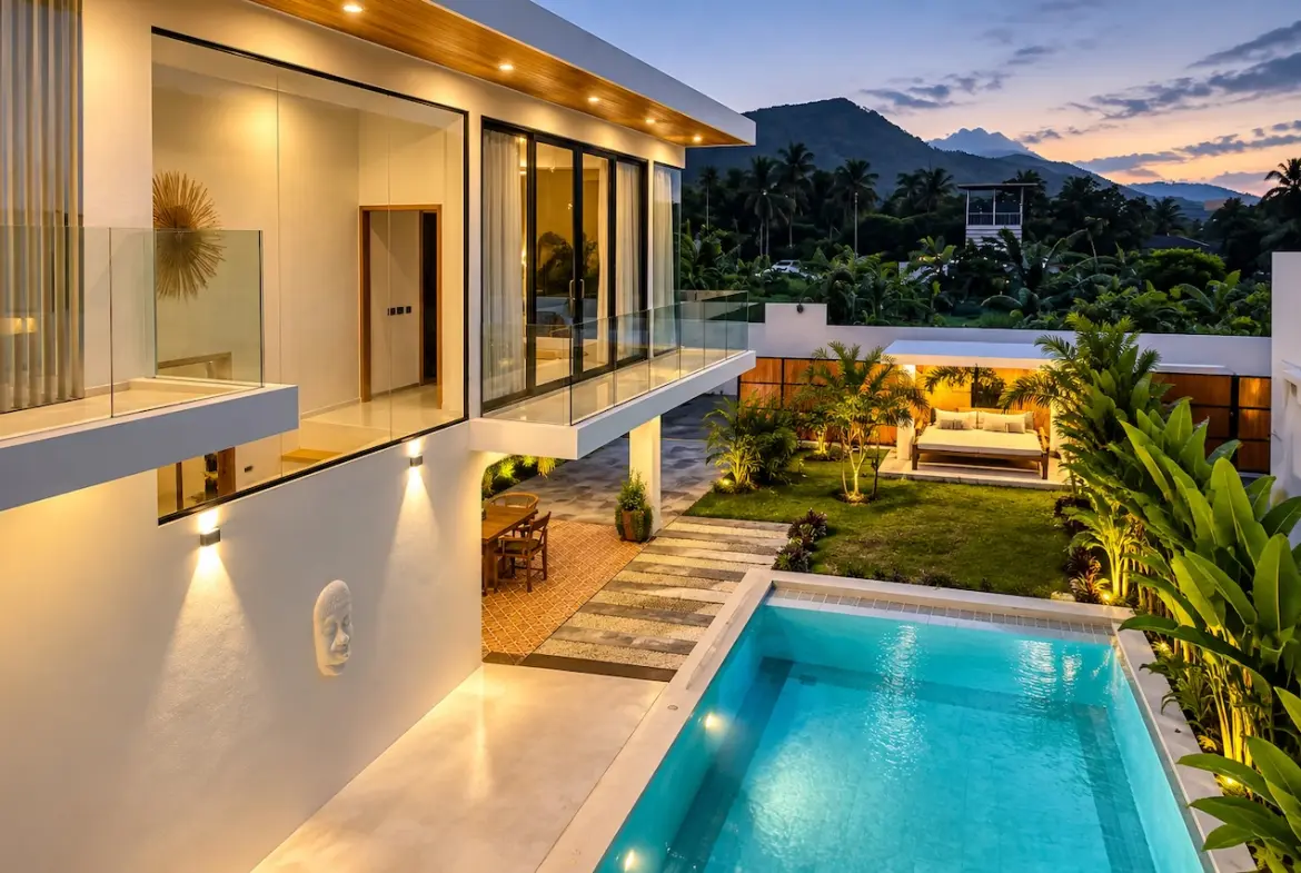3-Bedroom Modern Villa in Maenam Exterior