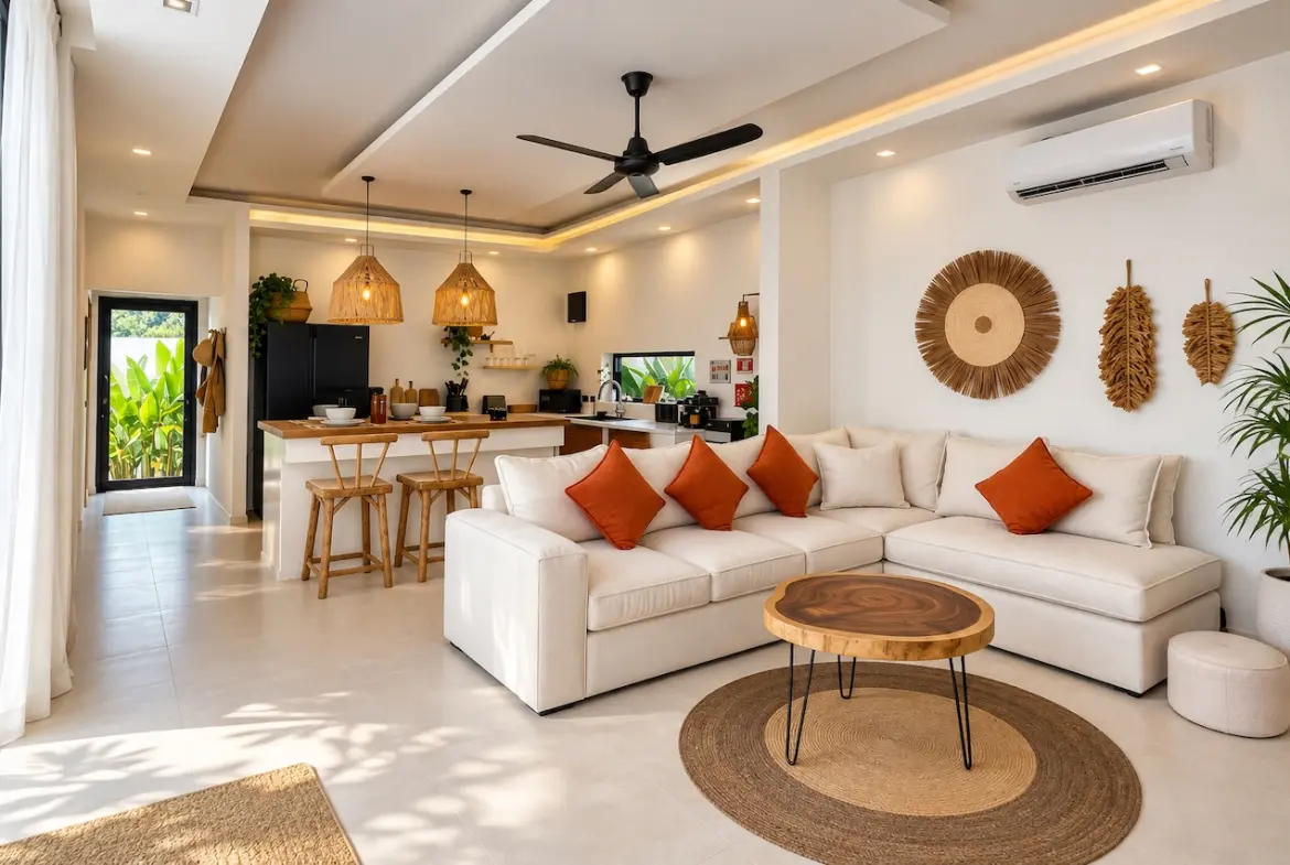 3-Bedroom Modern Villa in Maenam Lounge