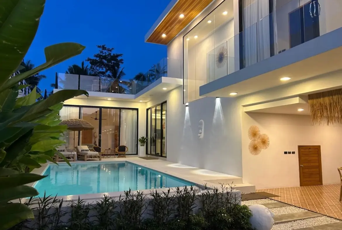 3-Bedroom Modern Villa in Maenam Exterior
