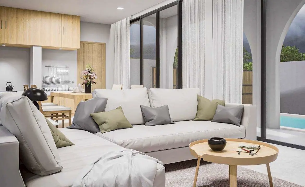 3 Bedroom Sea view House In Bang Po Living room