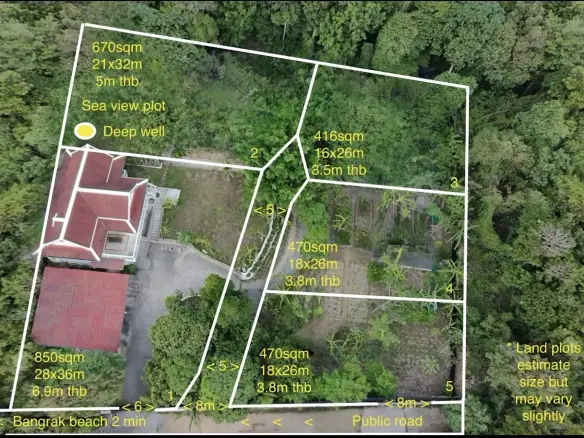 Bang Rak Land Plots For Sale Layout