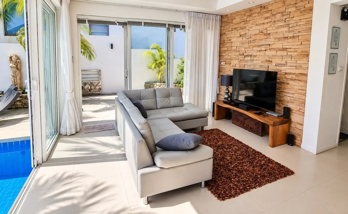 Chaweng 4-Bed Sea View Villa Lounge