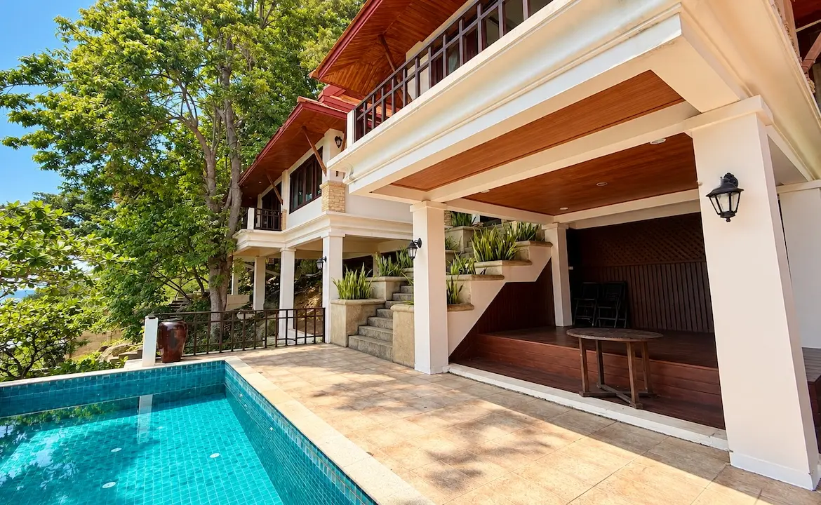 Chaweng Noi Oceanfront Villa Terrace