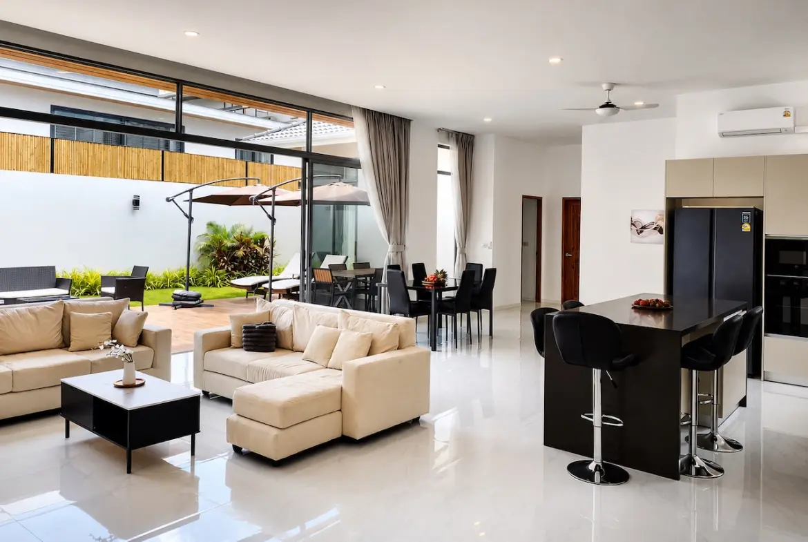 Koh Samui Modern Villa Living Area