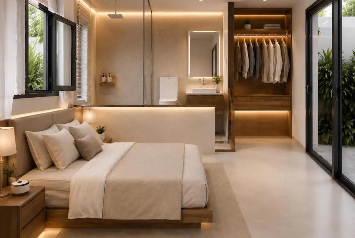 Maenam Modern Detached House Bedroom