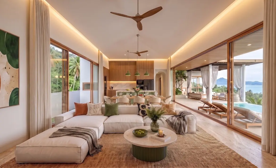 Nichakul 3-Bedroom Villas Living Area