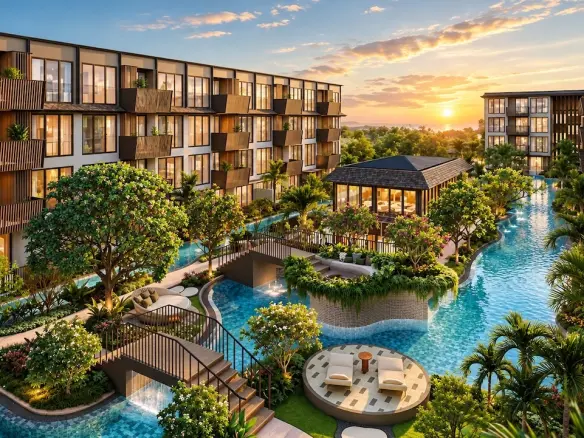 Two-Bedroom Apartments The Astra Samui Exterior Render