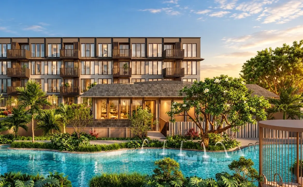 Two-Bedroom Apartments The Astra Samui Swimming Pool