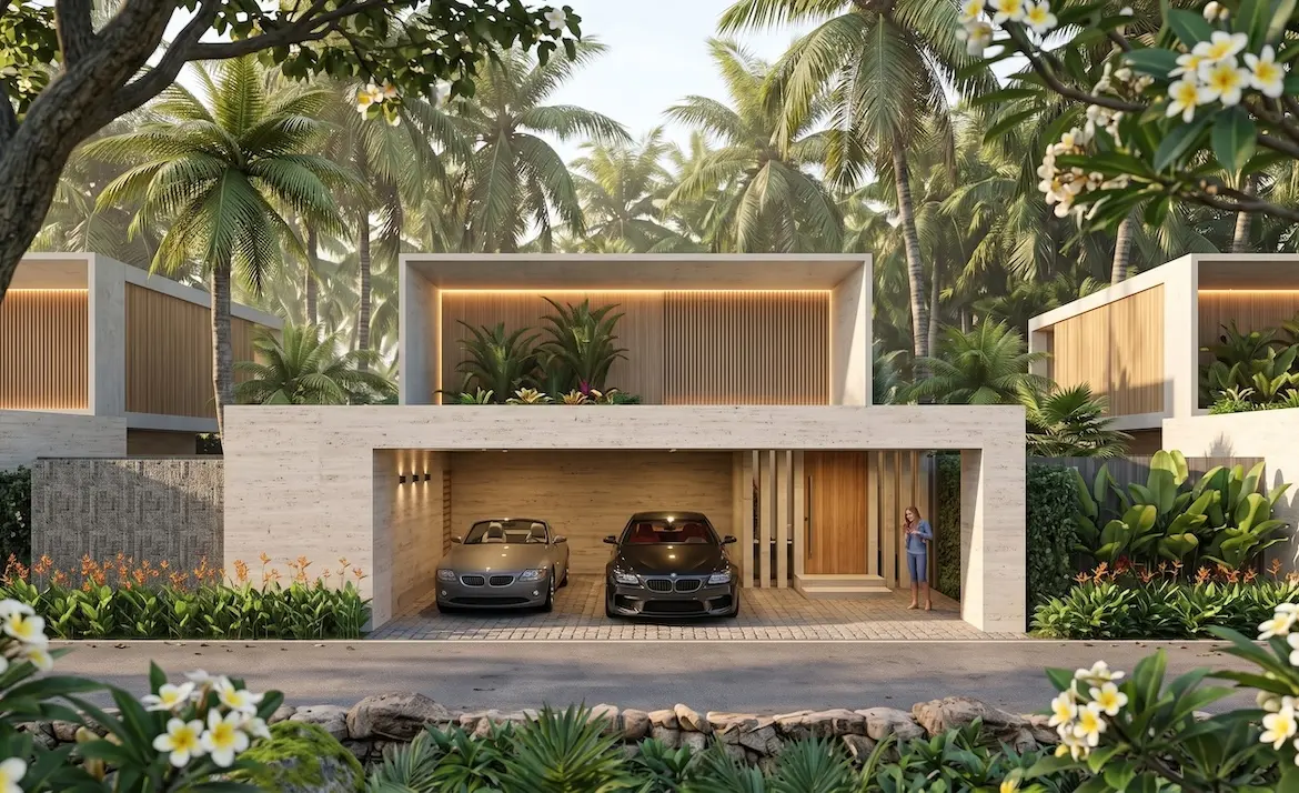Ban Tai Two Bedroom Villas Parking