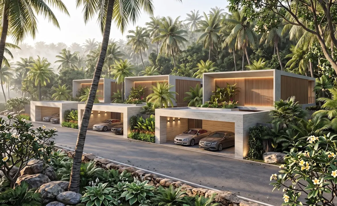 Ban Tai Two Bedroom Villas Parking