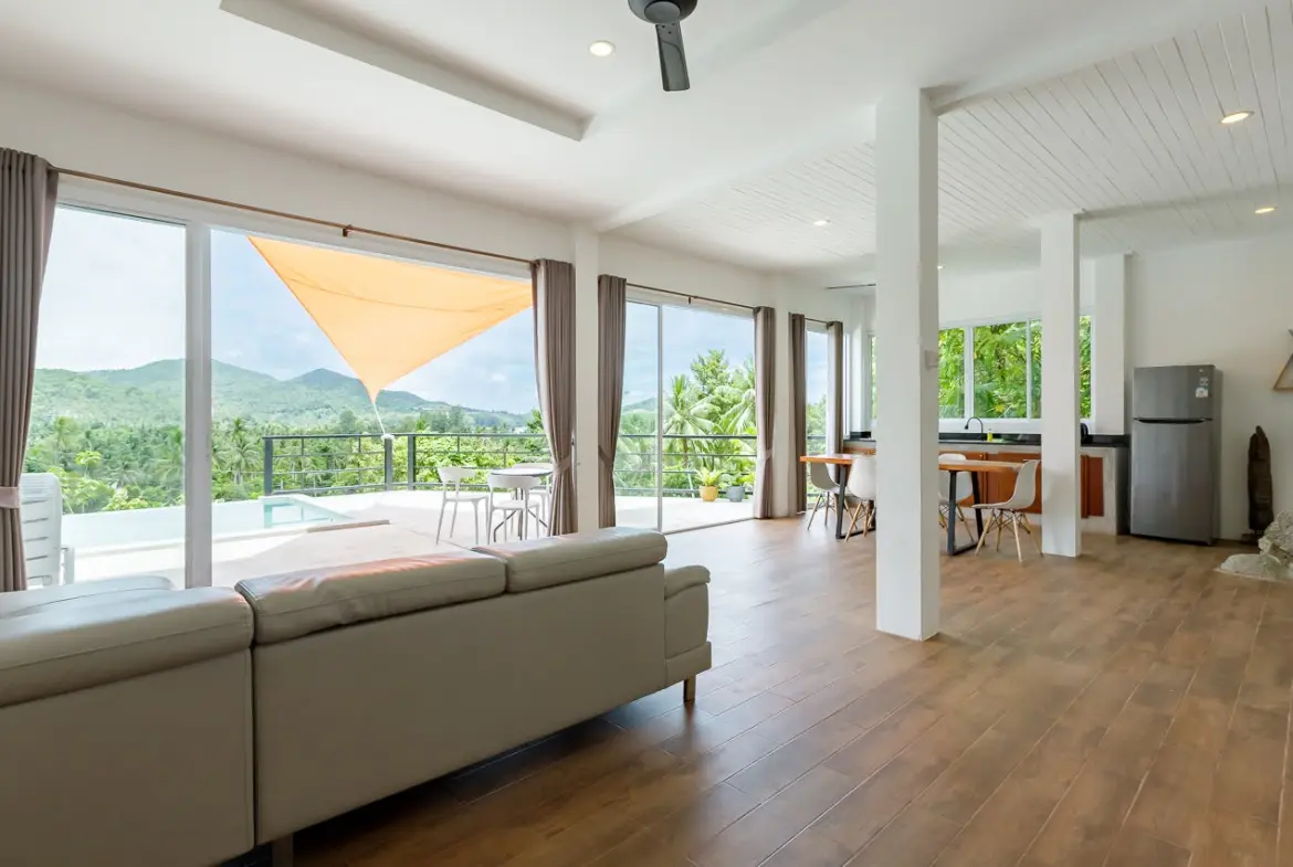 Chaloklum bay view villa Lounge View