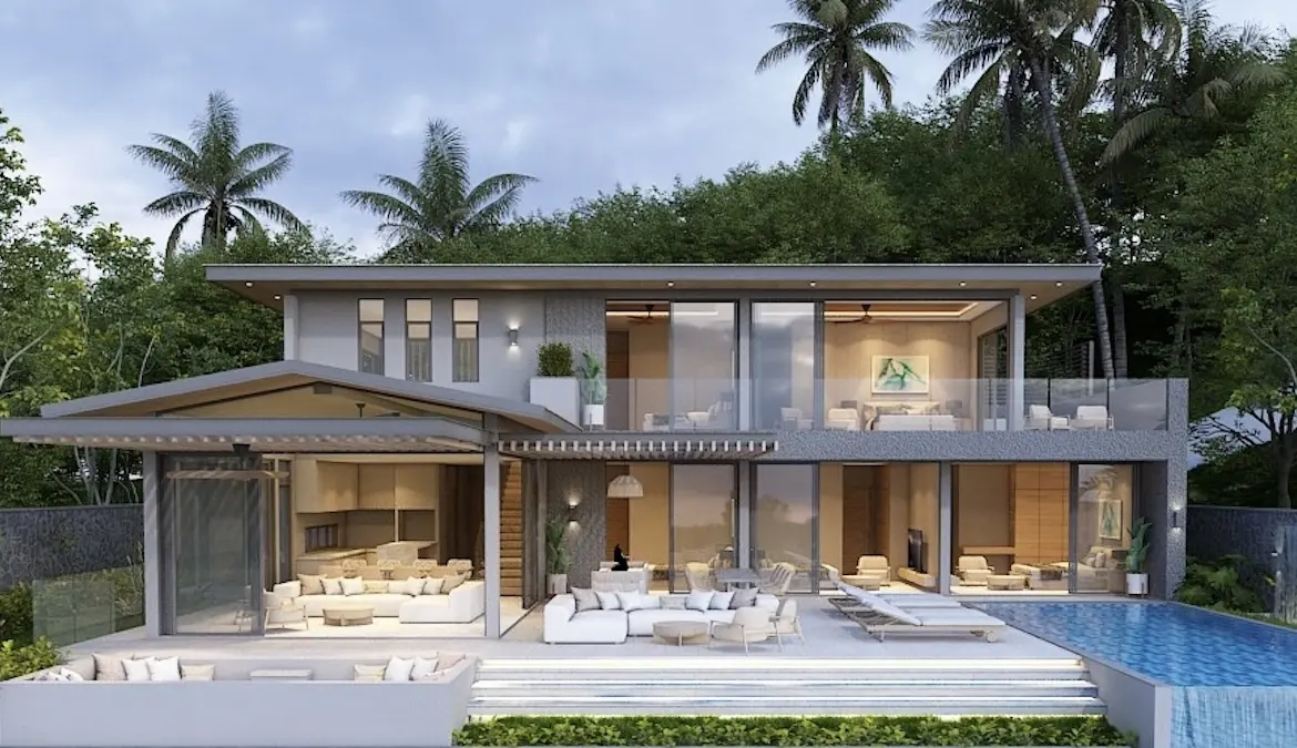 Koh Samui 5-Bedroom Sea View Villas Front