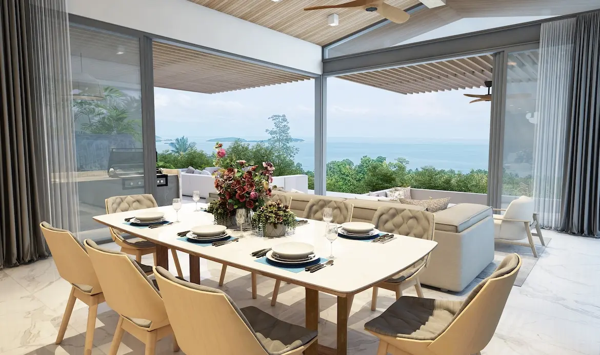 Koh Samui 5-Bedroom Sea View Villas Dining