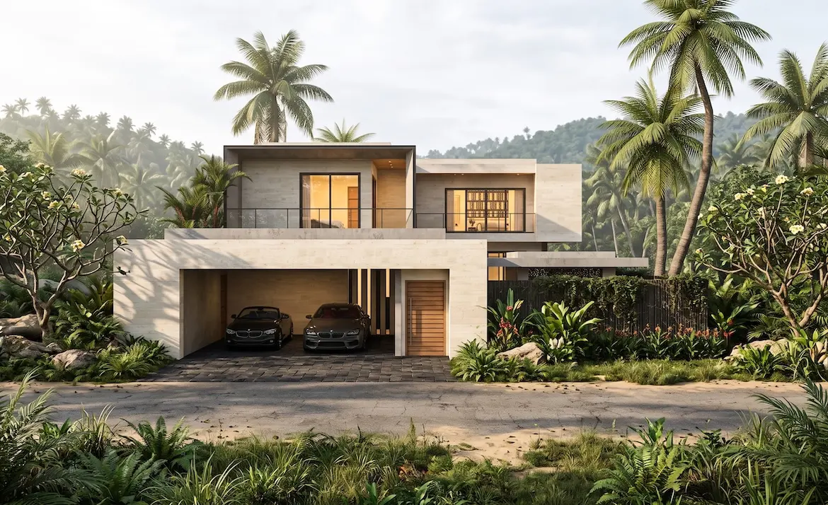 Koh Samui Three-Bedroom Villas Parking