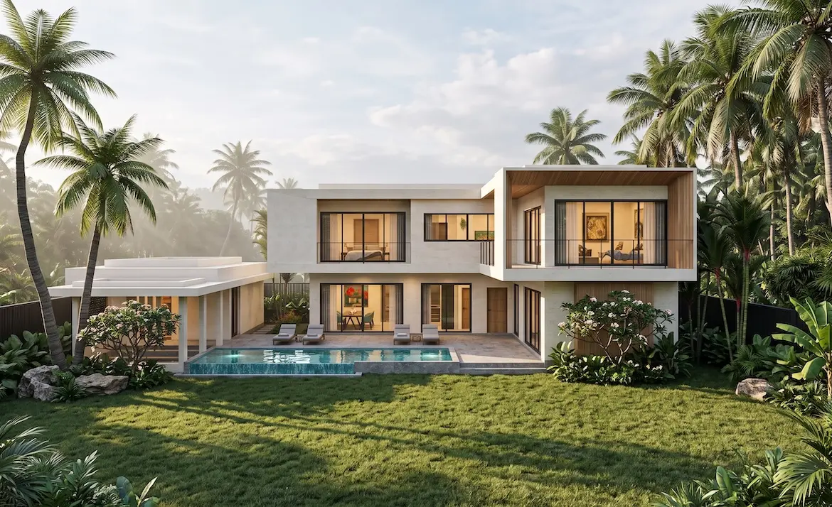 Koh Samui Three-Bedroom Villas Front