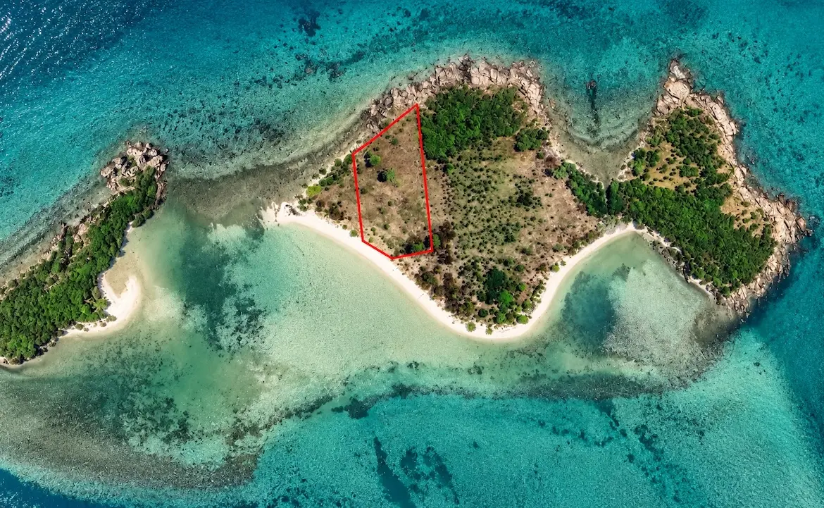 Koh Som Beach Land Aerial Boundary