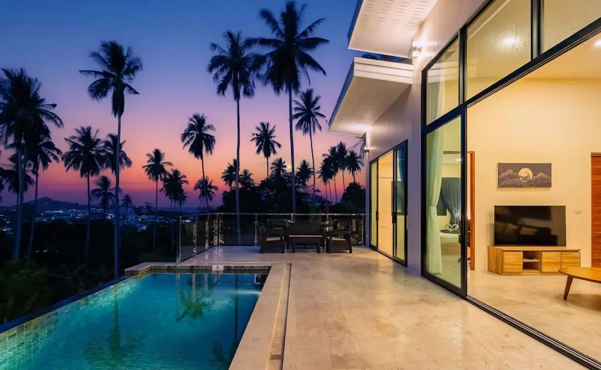 Lamai Valley View Villas Night View