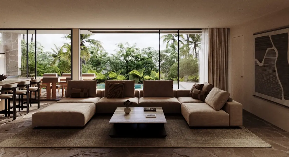 Luxury Plai Laem Villas Living Area